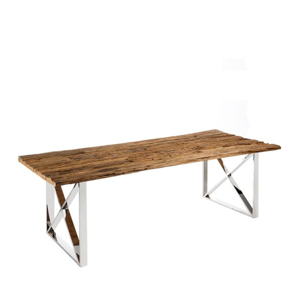 Jedálenský stôl s doskou z recyklovaného topoľového dreva Denzzo Jenaro, 240 x 100 cm
