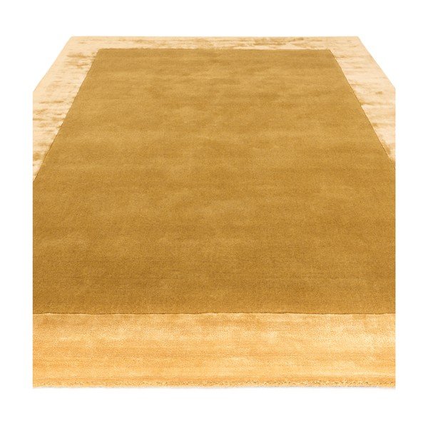 Okrovožltý ručne tkaný koberec s prímesou vlny 160x230 cm Ascot – Asiatic Carpets-image-1