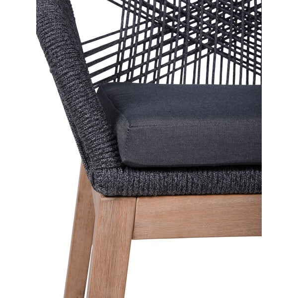 Sivá drevená záhradná stolička Pomona – Garden Pleasure-image-1