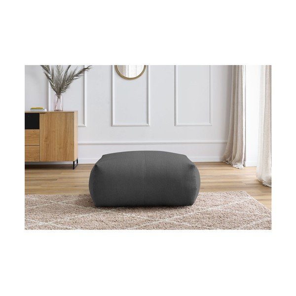 Tmavosivá menčestrová podnožka Voltaire – Bobochic Paris-image-1