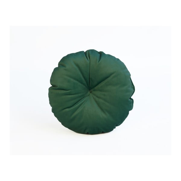 Zelený vankúš z mikrovlákna Surdic Redondo, ø 45 cm