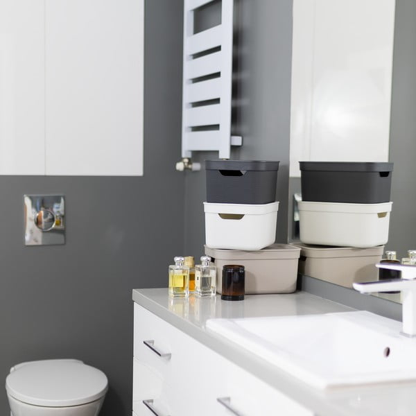 Plastový úložný box s vekom Deco - Rotho-image-1