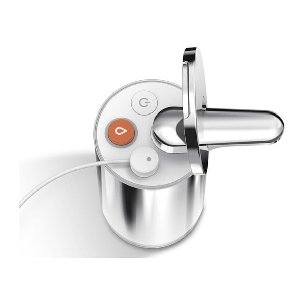 Automatický oceľový dávkovač mydla v striebornej farbe 266 ml - simplehuman-image-2