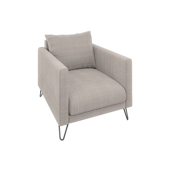 Svetlohnedé ženilkové kreslo Freya – Ropez