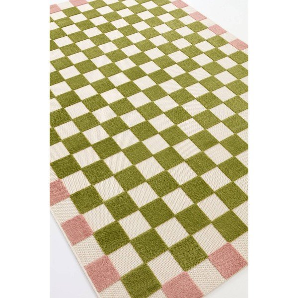 Zelený/ružový vnútorný a vonkajší koberec 200x290 cm Enja – Jotex-image-4
