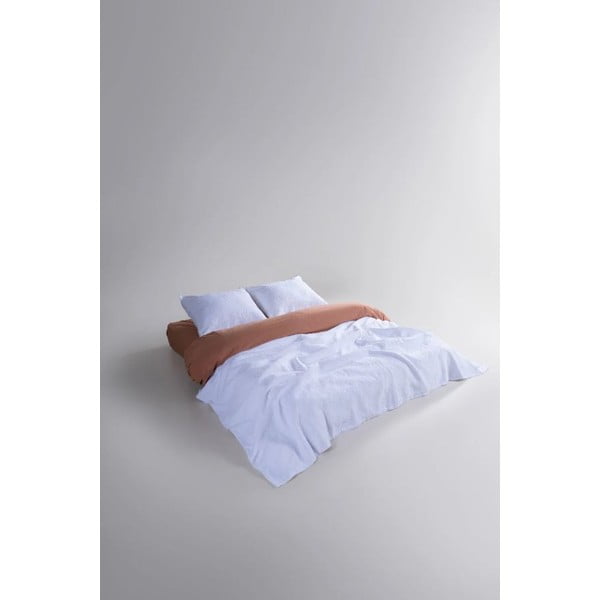 Biela súprava prikrývky a obliečky na vankúš zo žakára 180x240 cm Jacquard – Mila Home Luxury-image-2