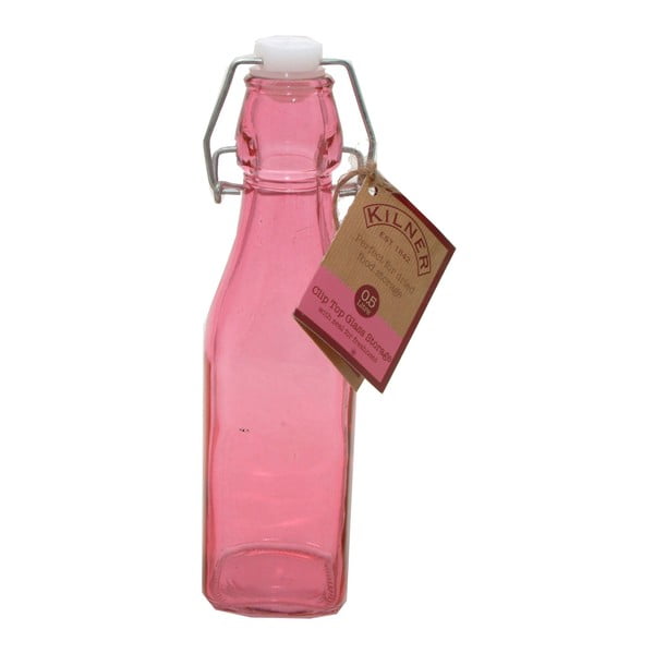 Fľaša s klipom Kilner, 250 ml, ružová