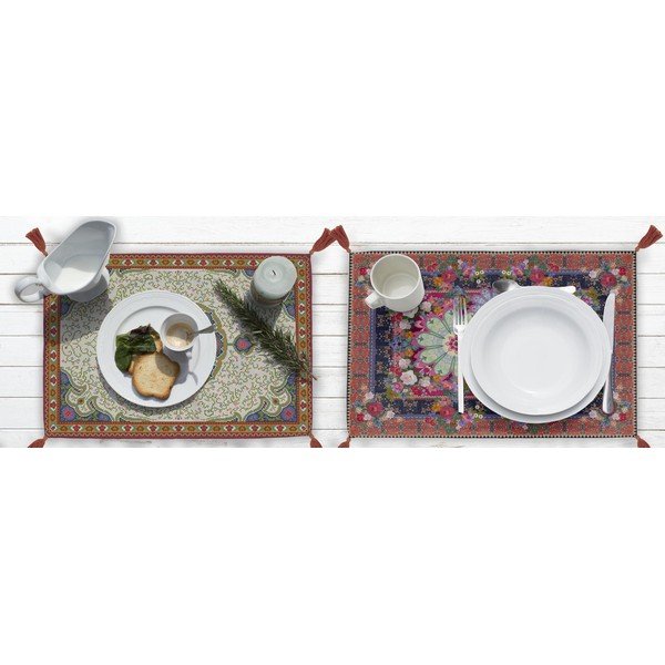 Súprava 2 prestieraní Madre Selva Mandalas, 45 x 30 cm-image-1