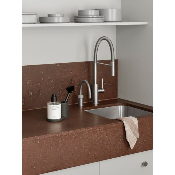 Čierny kameninový stojan na umývacie prostriedky Piro – Blomus-image-1