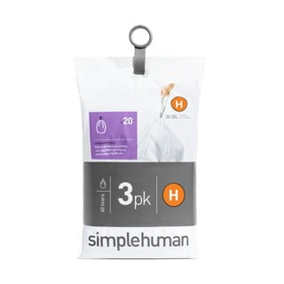 Vrecia na odpadky 60 ks 35 l H - simplehuman