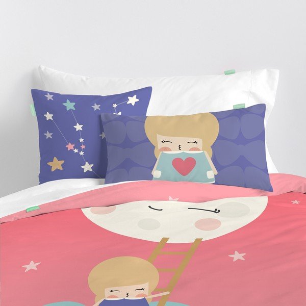 Obliečka na vankúš z čistej bavlny Happynois Moon Dream, 50 × 30 cm-image-1