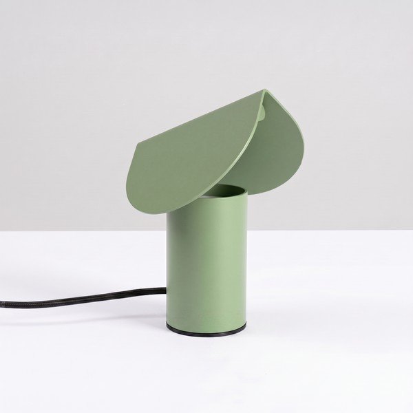 Šalviová zelená hliníková LED stolová lampa (výška  15 cm) BISCUIT – Thoro-image-4