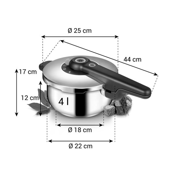 Tlakový nerezový hrniec s pokrievkou na indukciu 4 l SmartClick – Tescoma-image-4