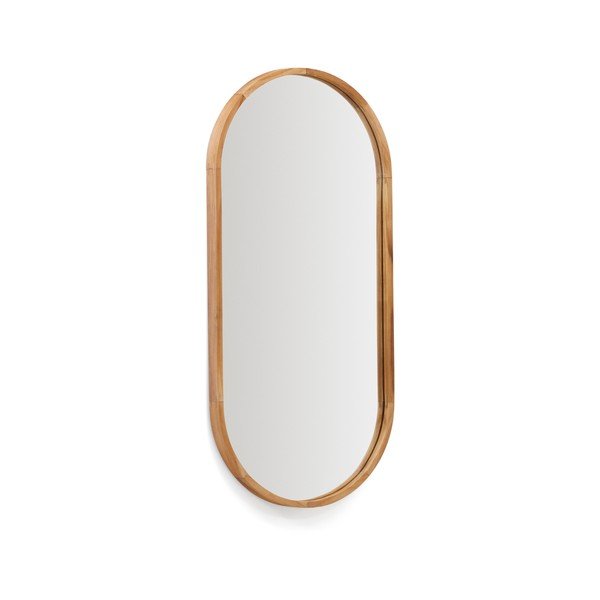 Nástenné zrkadlo s dreveným rámom 45x95 cm Magda – Kave Home-image-3
