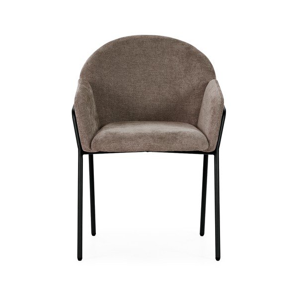 Broskyňové čalúnené jedálenské kreslá v súprave 2 ks Aslin – MOME-image-2