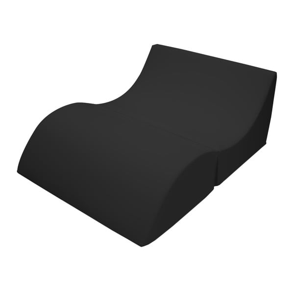Čierne variabilné ležadlo/stolík 13Casa Cleo