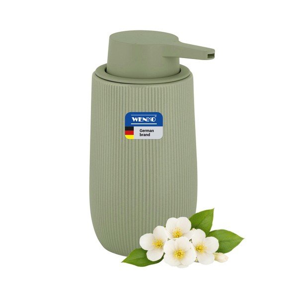Zelený plastový dávkovač mydla 400 ml Fablo – Wenko-image-3
