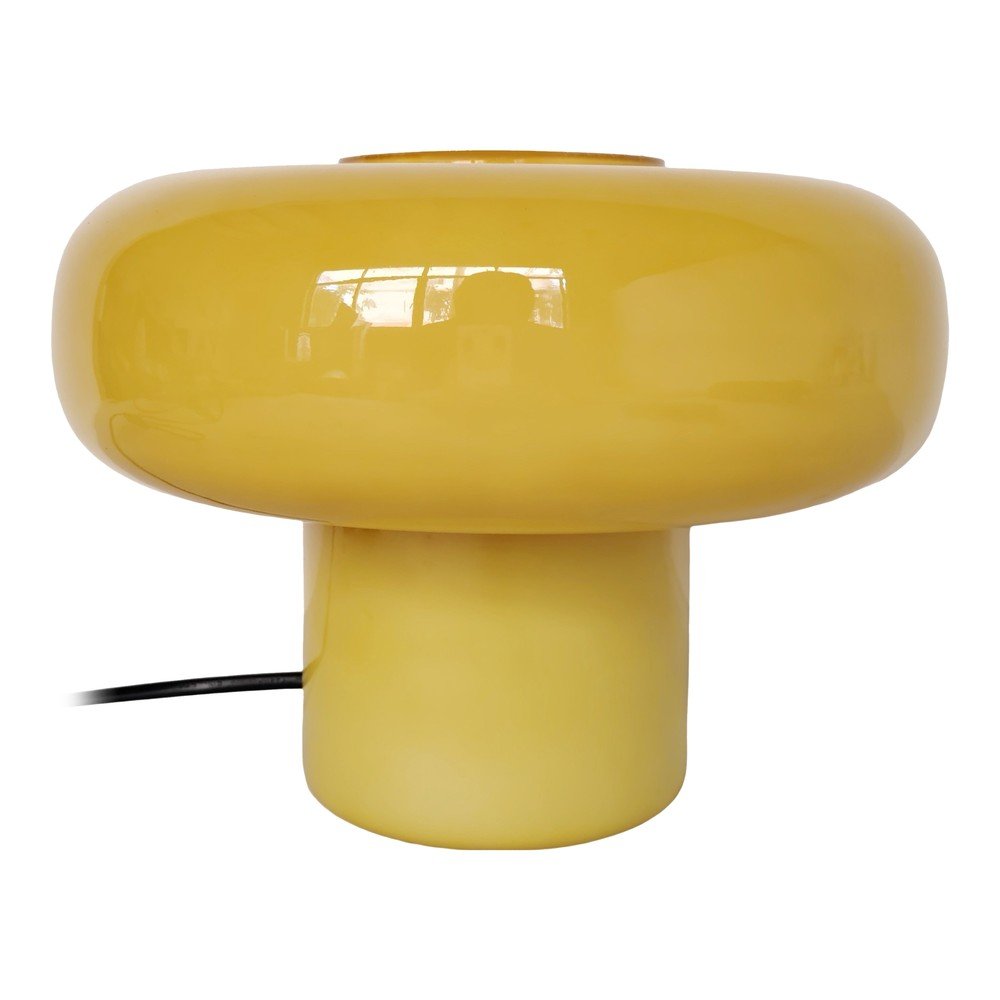 E-shop Žltá sklenená stolová lampa (výška 18 cm) Grande Anilla – Leitmotiv
