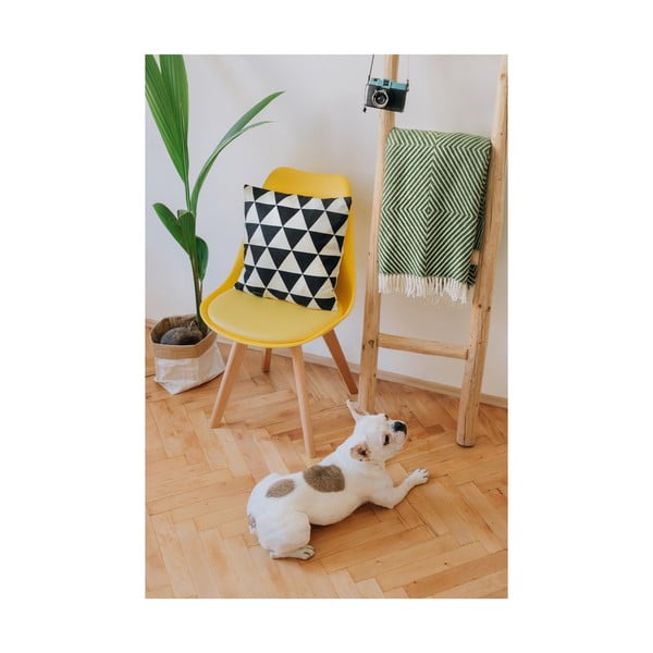 Žltá stolička s bukovými nohami Bonami Essentials Lumos-image-3