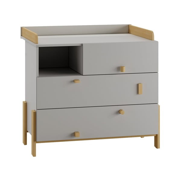 Svetlosivý prebaľovací pult Cube - Pinio-image-2