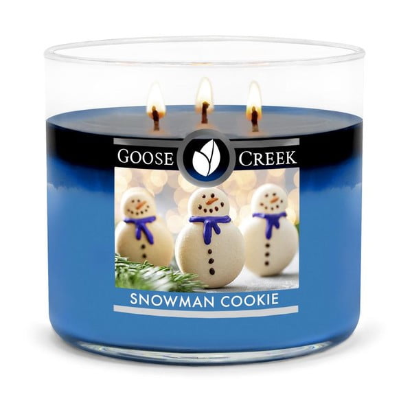 Vonná sviečka v sklenenej dóze Goose Creek Snowman Cookie, 35 hodín horenia