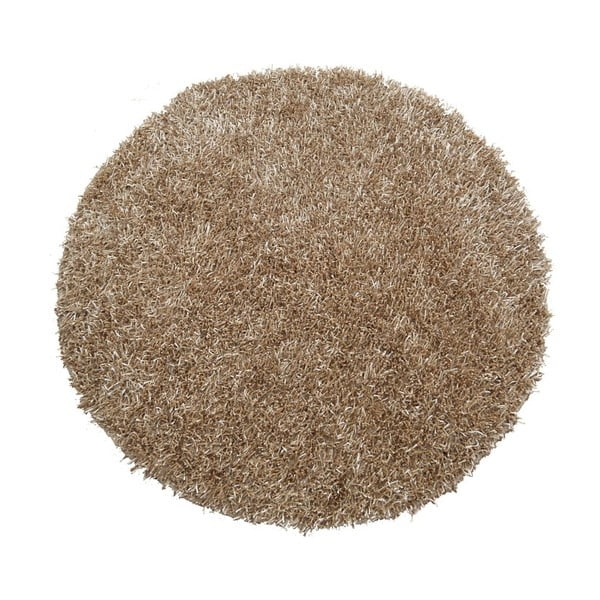 Ručne tuftovaný krémový koberec Funny, 100x100cm
