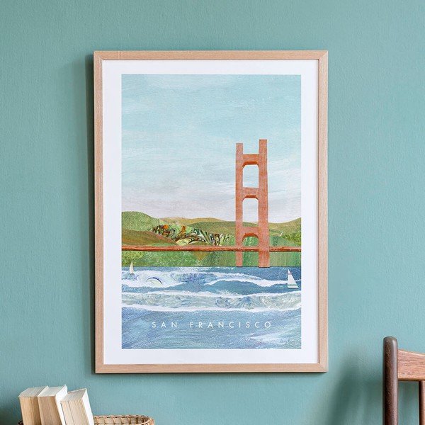 Plagát Travelposter San Francisco II, 30 x 40 cm-image-2