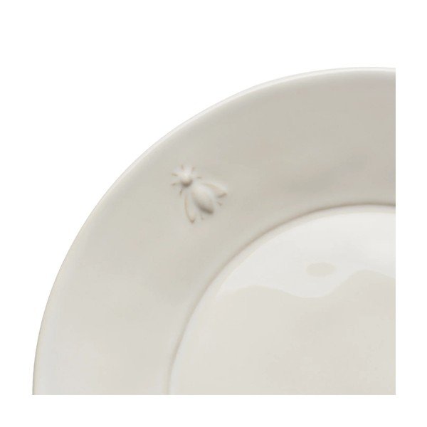 Krémovobiely dezertný kameninový tanier ø 21 cm Abeille – La Rochére-image-3