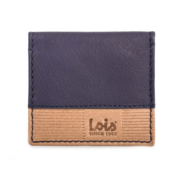 Kožená peňaženka na drobné Lois Blue, 8x7 cm