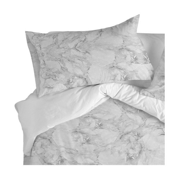 Sada 2 bavlnených obliečok na vankúš Blanc Essence Marble, 50 × 75 cm-image-1