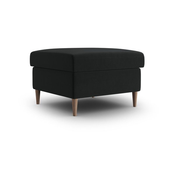 Čierna zamatová podnožka Kyoto – Cosmopolitan Design-image-1