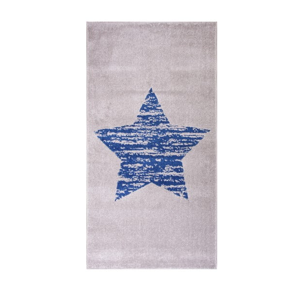 Detský modrý koberec Nattiot Lucero, 80 × 150 cm