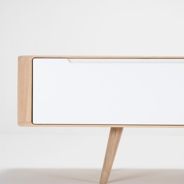 Televízny stolík z dubového dreva Gazzda Ena, 225 × 55 × 45 cm-image-3