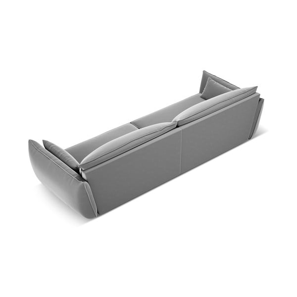 Svetlosivá zamatová pohovka 248 cm Vanda – Mazzini Sofas-image-3