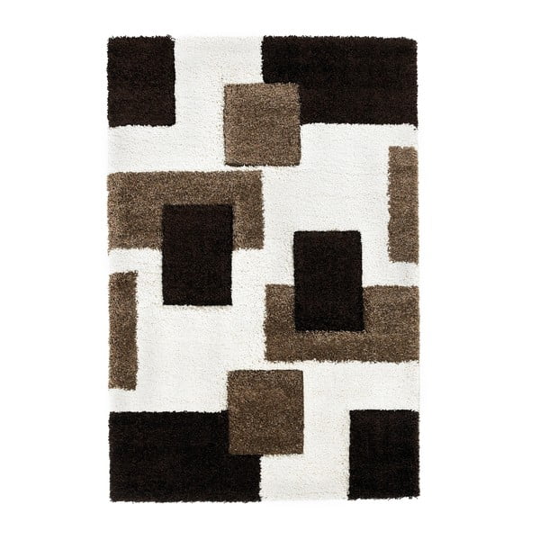 Hnedo-biely koberec Think Rugs Fashion, 160 × 220 cm