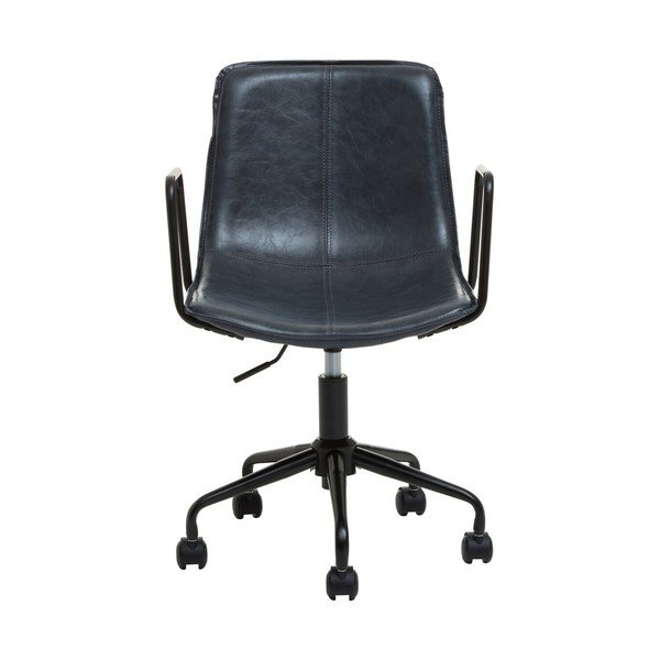 Tmavosivá kancelárska stolička z imitácie kože Branson – Premier Housewares-image-2