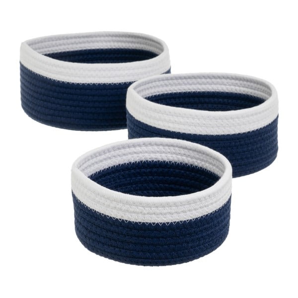 Látkové košíky v súprave 3 ks ø 26x11 cm – Casa Selección