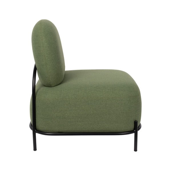 Zelené kreslo White Label Polly-image-3