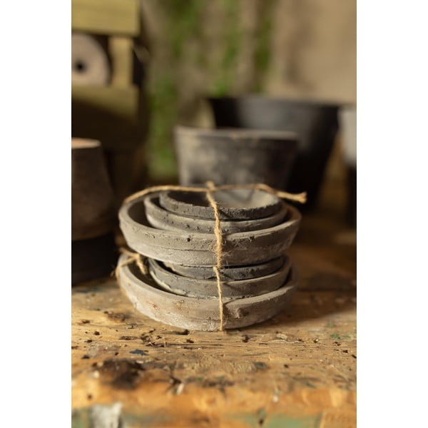 Set 3 misiek pod kvetináč z terakoty Esschert Design-image-3