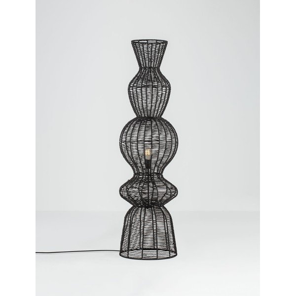 Matne čierna povrazová stojacia lampa (výška  136 cm) Breena – Nova Luce-image-4