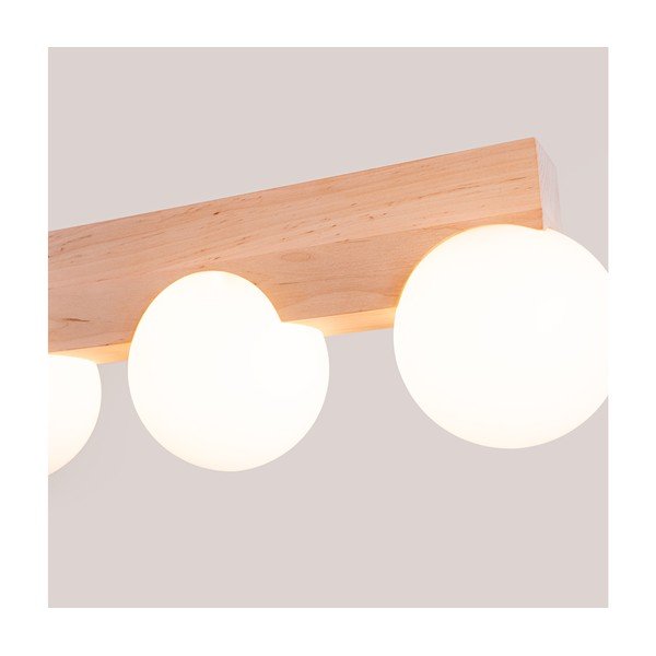 Biele/v prírodnej farbe stropné svietidlo so skleneným tienidlom ø 12 cm Solum – Sollux-image-3