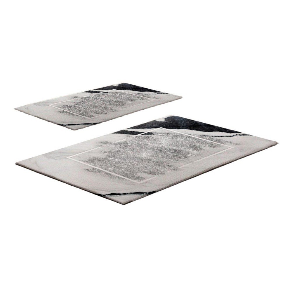 Sivobéžové kúpeľňové predložky v súprave 2 ks 60x100 cm CT – Foutastic