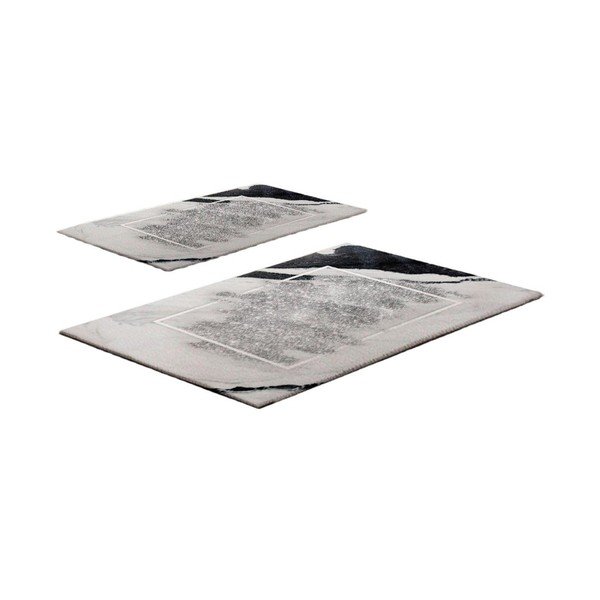 Sivobéžové kúpeľňové predložky v súprave 2 ks 60x100 cm CT – Foutastic