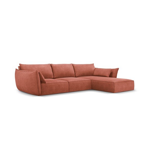 Červená rohová pohovka (pravý roh) Vanda - Mazzini Sofas-image-2