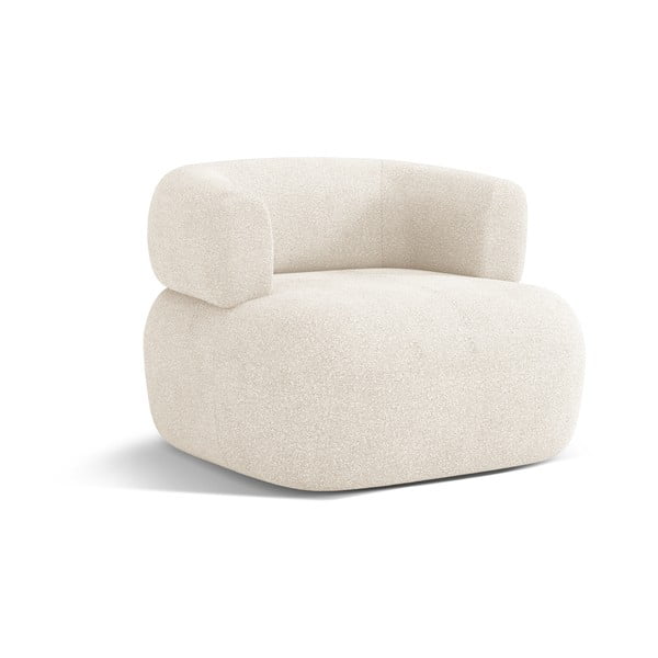 Béžové kreslo z textílie bouclé Jenny – Micadoni Home