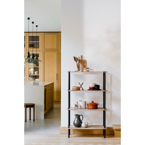 Regál v dekore duba v prírodnej farbe 80x127x35 cm Teidi – noo.ma-image-1