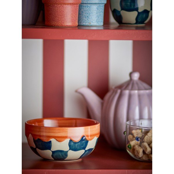 Misky v súprave 4 ks z kameniny 590 ml Check – Bloomingville-image-1