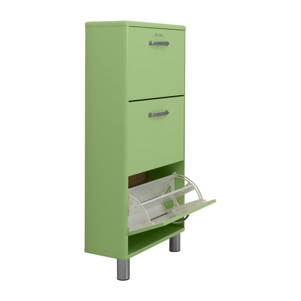 Zelená výklopná skrinka na topánky Malibu - Tenzo-image-4