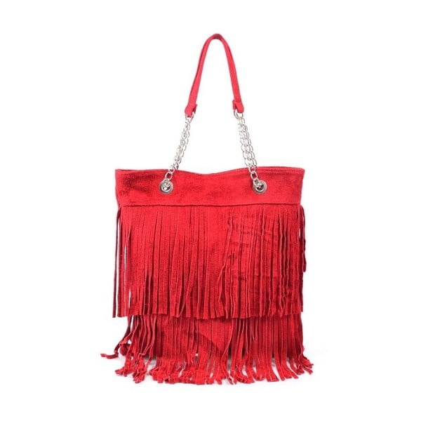 Kožená kabelka Marianne, červená