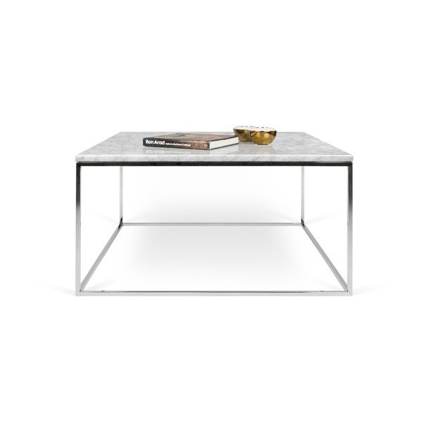 Mramorový konferenčný stolík 75x75 cm Gleam - TemaHome-image-2